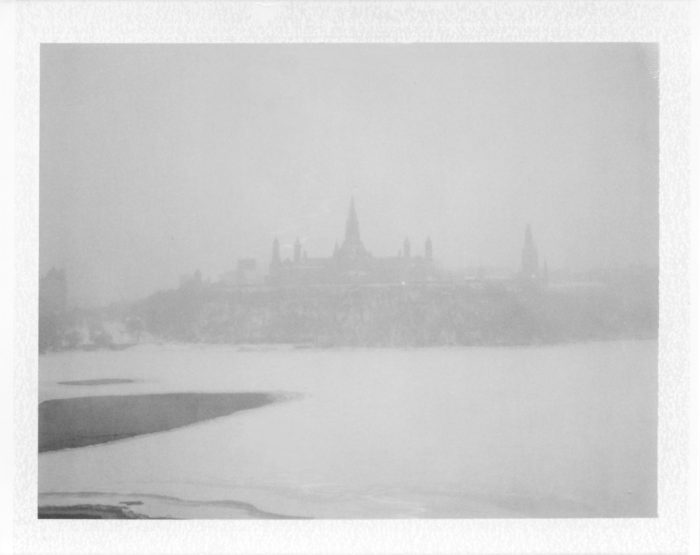 Polaroid of Ottawa snow storm 2020, by Olga Janina